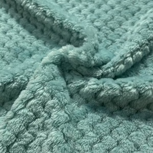 Chất Lượng Cao Thoáng Khí Cảm Ứng Mềm Mại 220gsm 100% Polyester <span class=keywords><strong>Jacquard</strong></span> Dứa Sọc Flannel Lông Cừu Vải Cho Chăn - Product Image 5