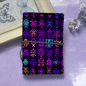 Nhỏ gọn A6 handmade máy tính xách tay hữu ích cho các trường đại học sinh viên Luật Lý tưởng cho moot Tòa Án chuẩn bị và trường hợp tóm tắt với neon-theo kiểu - Product Image 2