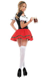 Carnival Oktoberfest Costume Germany Beer Maid Tavern Wench <strong>Waitress</strong> Outfit Cosplay Halloween Fancy Party Dress - Product Image 3