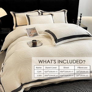 Autumn <strong>and</strong> Winter High-Grade Double-Sided Milk Velvet <strong>Bedding</strong> <strong>Set</strong> 4-Piece Modern Geometric Knitted Technique - Product Image 3