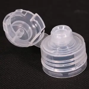 スクイズ盗難防止安全フリップノズルトップリッドforSauce Syrup Liquid Honey Jam Sporty Drink Bottle Cap Dispensing Closure