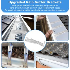 حامل مزراب من الفولاذ المجلفن المخفي سريع التحرير بطول 5 و6 و7 بوصات مع براغي <span class=keywords><strong>1</strong></span>/4 بوصة - Product Image 2