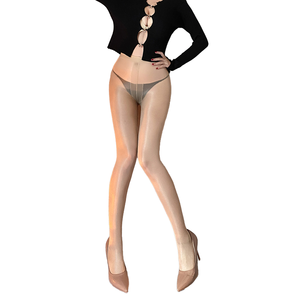 Fabricant d'<span class=keywords><strong>huile</strong></span> de cheval 5D brillant ouvert entrejambe chaussettes en forme de bas collants transparents respirants à paillettes nylon collants - Product Image 2