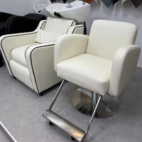 Chaise de salon de shampoing classique Offre Spéciale personnalisable équipée de tuyaux d'eau chaude et froide