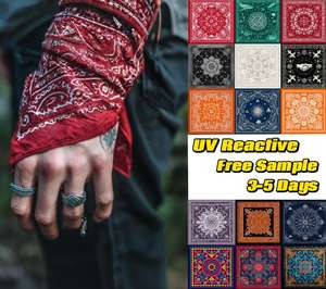 وشاح مربع من البوليستر المتفاعل مع الأشعة فوق البنفسجية، وشاح بنمط زهور عصري، وشاح نجمي متعدد الاستخدامات للفصول الأربعة - Product Image 3