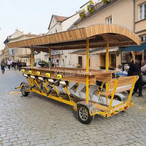 Bicicleta Eléctrica Tándem para 15 Personas, Vehículo de Cuatro Ruedas para Paseos Turísticos y Fiestas - Product Image 5