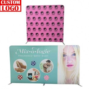 Custom Curved Tension Fabric Trade Show <b>Backdrop</b> <b>Stand</b> Display Accessories Custom Retractable Banner <b>Backdrop</b> - Product Image 1
