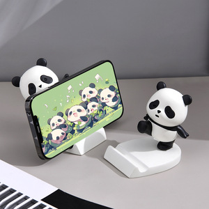 Panda Phone Stand Resin Cute Style Desktop <b>Holder</b> For <b>Tablet</b> And Mobile Device - Product Image 1