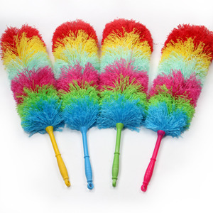 Plumeau en microfibre arc-en-ciel avec manche coloré, écologique, lavable, non pelucheux, pour la maison et le bureau - Product Image 1
