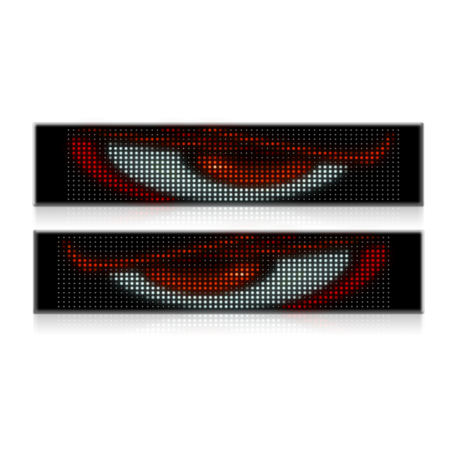 Ambient Lights for Car Interior Accessories Devil Eyes Light Led Display Screen for Window Transparent Led Flexible Pantalla
