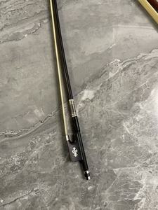 קשת צ'לו מקצועית מסיבי פחמן עם חלקי אבוני, אביזרים חיוניים לכלי מיתר - Product Image 4