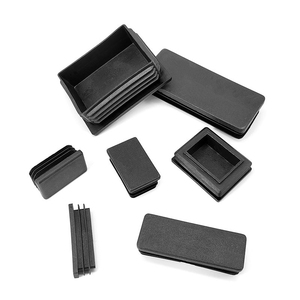 Đen vuông nhựa blanking <span class=keywords><strong>End</strong></span> Mũ Ghế chân ống Ống chèn phích cắm bung 10x10mm 13x13mm 15x15mm 16x16mm 50x50mm - Product Image 2
