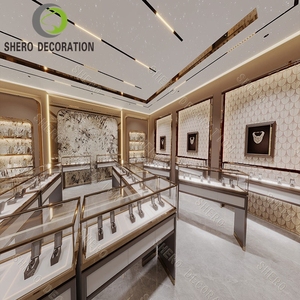 Vitrine de présentation de bijoux pour collection de bijoux, armoire en verre trempé, comptoir d'exposition pour salle d'exposition de bijoux - Product Image 2