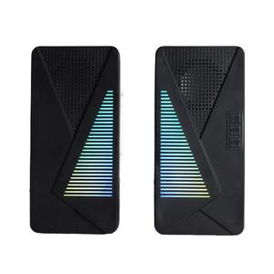 ลำโพงเกมมิ่งคอมพิวเตอร์สเตอริโอบลูทูธ RGB สีน้ำเงินเรืองแสง รุ่นใหม่ 2.0CH สำหรับพีซี - Product Image 3