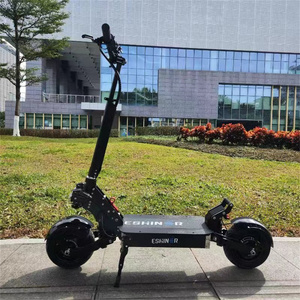 Trottinette électrique tout-terrain pour adultes Geofought M7 à double moteur pliable, batterie 60V 6000W 30/40AH, pneus de 11 pouces, double suspension, frein hydraulique - Product Image 6