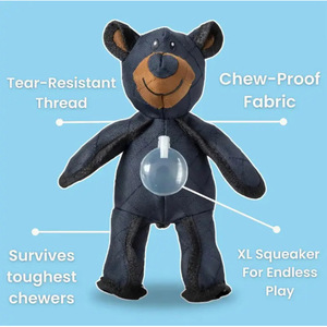 Jouet à mâcher pour chien en toile de 30 cm, durable, avec sonnette, pour animaux de compagnie d'intérieur - Product Image 2