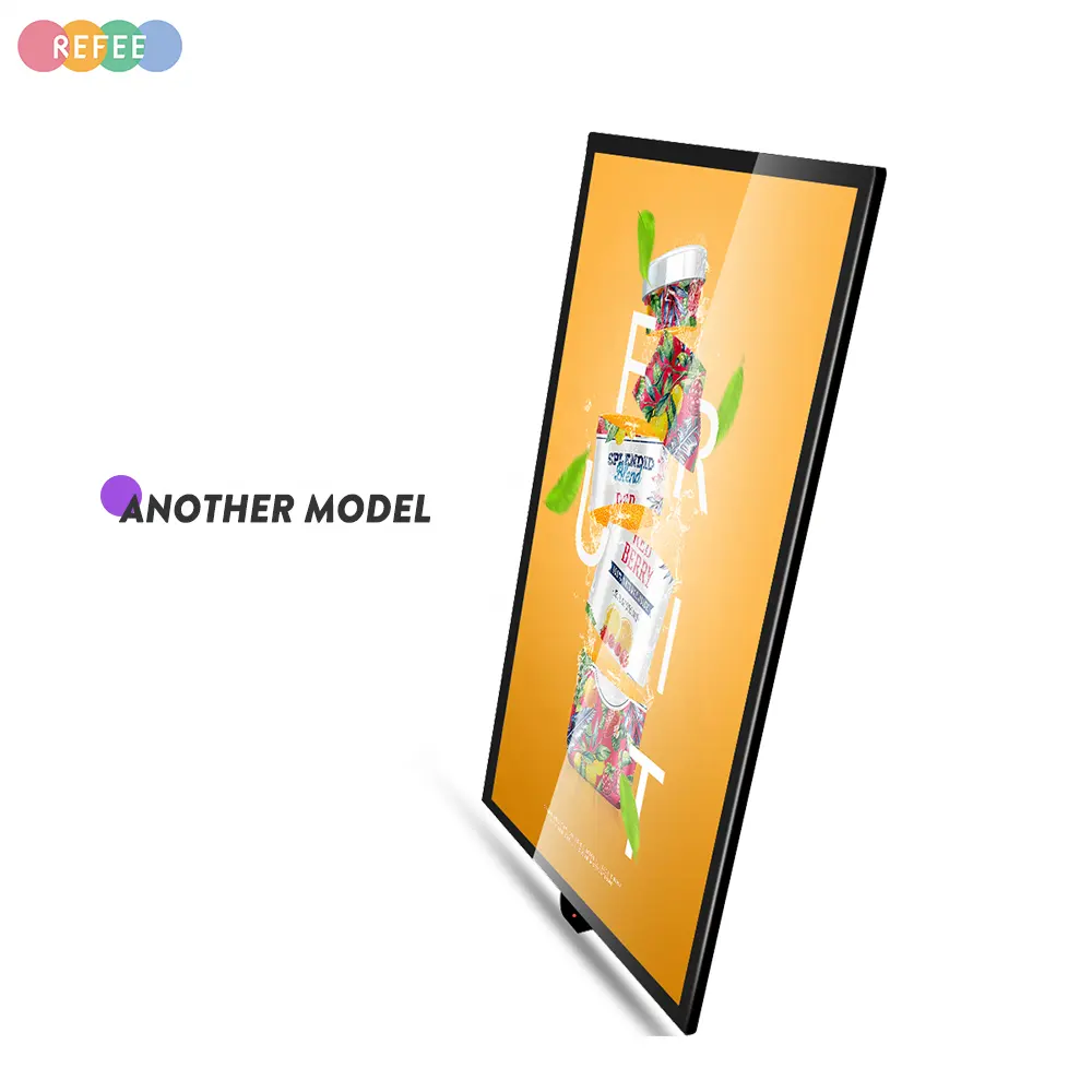 Android Version Monitor Wall Mounted Video Player Lcd Monitor Usb Media Player For Advertising