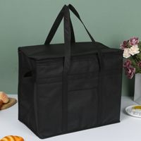 Top Qualité Personnalisé Nouveau Déjeuner Isolé Thermique Non Tissé Livraison De Nourriture Promotion Sac Isotherme Portable Avec Logo et Fermeture Éclair