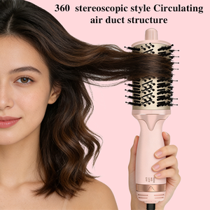 Brosses à cheveux électriques 3-en-1 multifonctionnelles rotatives avec têtes interchangeables et technologie ionique pour usage domestique - Product Image 4