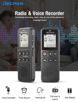 Prix de gros d'usine enregistreur vocal numérique portable professionnel son audio dictaphone microphone enregistreur vocal numérique