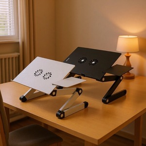 Soporte Plegable de Altura Ajustable para Laptop, de Aleación de Aluminio T8, para Uso en Oficina o Junto a la Cama - Product Image 5