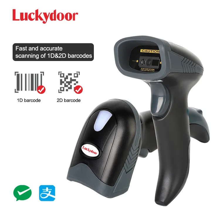 Escaner Codigo De Barras Wired Qr Code Scanner Leitor Sem Fio 1d 2d Barcode reader Para Logística