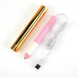 28065 Folie Quill Freestyle Kalligrafie Tip Usb Hot Stamping Folie Pen Voor Uitnodiging Kaarten Cadeau Scrapbooking Tool