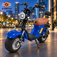 Scooter électrique deux places à grandes roues et pneus larges, modèle de mobilité urbaine pour adultes, destiné aux concessionnaires et aux flottes de location