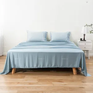 Lyocell seprai instan ukuran Queen, Set seprai bambu murni, selimut penutup tempat tidur mewah, Set seprai tempat tidur - Product Image 5