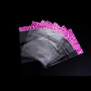 Bolsa transparente de polietileno personalizada para embalaje de bolsa de polietileno adhesivo Opp para Vaqueros