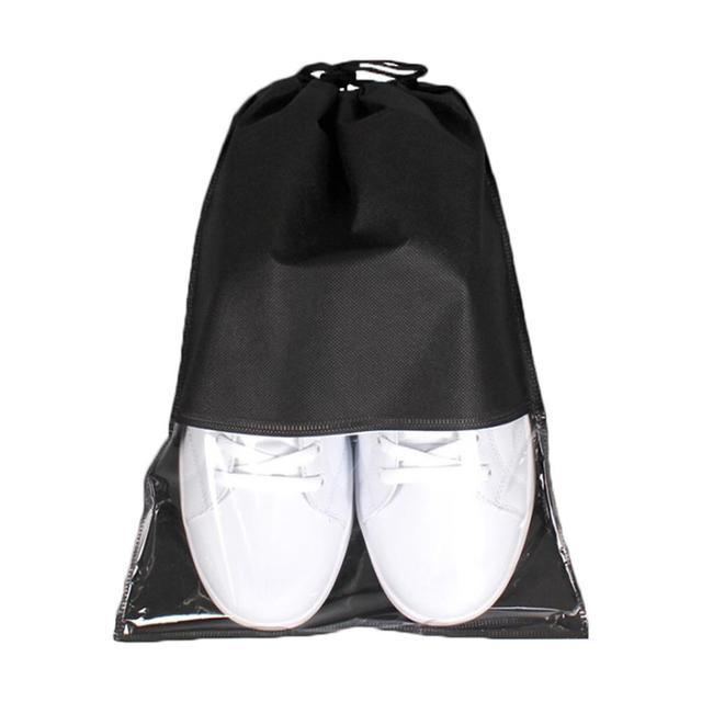 Medium Size Durable Customizable Non-Woven Drawstring Shoe Bag Waterproof in Large Capacity PP Material for Shopping or Gift