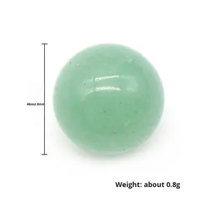 ลูกปัดหินอาเกตคริสตัลธรรมชาติ8มม. หินกึ่งมีค่าไม่ใช่รูสำหรับงานประดิษฐ์ทำด้วยตัวเองวัสดุฝังคริสตัลทรงกลมหลวม - Product Image 5