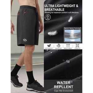 Pantalones cortos deportivos ligeros para hombre FOXA, de secado rápido, con bolsillos con cremallera, para gimnasio, correr, yoga, baloncesto, entrenamiento - Product Image 6