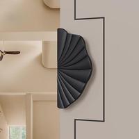 Manija de Puerta Semicircular de Aleación de Aluminio Estilo Europeo para Puertas Dobles de Vidrio Sólido