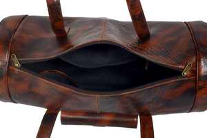 Genuine Leather Duffel <b>Bag</b> for Man and Woman <b>Garment</b> <b>Bag</b> Best Carry on Luggage Your Shoes in Real Leather <b>Bag</b> for Unisex - Product Image 4