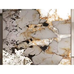 Lujosa losa <span class=keywords><strong>de</strong></span> mármol natural brasileño Lumistone <span class=keywords><strong>Pandora</strong></span> blanco retroiluminado para pared <span class=keywords><strong>de</strong></span> fondo, losa <span class=keywords><strong>de</strong></span> mármol Patagonia - Product Image 1