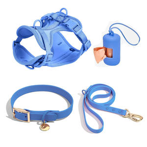Correa de lujo recubierta de PVC suave hebilla de cinturón femenino regalo promocional correa de perro de lujo y Collar personalizado para perro pequeño - Product Image 1