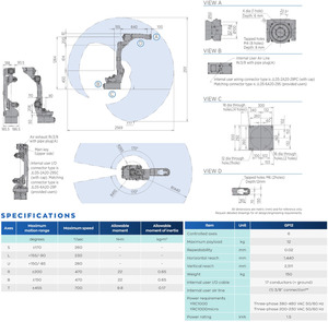 แขนหุ่นยนต์อุตสาหกรรมอเนกประสงค์ความเร็วสูง GP12 สำหรับ YASKAWA พร้อมตัวควบคุมหุ่นยนต์อุตสาหกรรม YRC1000 และแท่นสอนการใช้งานหุ่นยนต์ - Product Image 3
