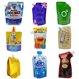 Индивидуальные пакеты-дойпаки из алюминиевой фольги с пластиковым носиком для напитков (соков) - Product Image 6