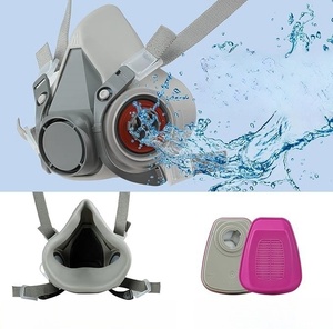 หน้ากากป้องกันแก๊สพิษครึ่งเดียวพร้อมตัวกรอง2ตัวสำหรับเครื่องช่วยหายใจและหน้ากาก - Product Image 5