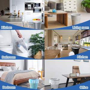 Kleine Mülls äcke 1,2 Gallonen-5 Liter Abfall korb Mülls äcke Badezimmer Mülls äcke für Toilette, Büro, 120 Stück, Weiß - Product Image 5