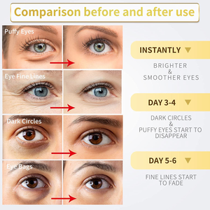 Mascarilla de Ojos de Colágeno con Cristales Dorados Antienvejecimiento con Complejo de Péptidos para Reafirmar y Levantar la Piel - Product Image 4