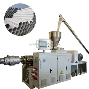PVC rain gutter pipe making machine / plastic pipe extruder / Double screw extruder