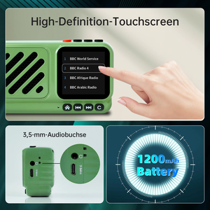 Haut-parleur portable intelligent sans fil pour l'extérieur, mini, avec radio FM, écran tactile, pour téléphone portable, scène, compatible V5.3 IPX5 - Product Image 4