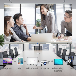 Pantalla Interactiva Inteligente, Pizarra Blanca de 85/75/65 Pulgadas con Pantalla Táctil, Sistema Dual Interactivo para Educación - Product Image 1