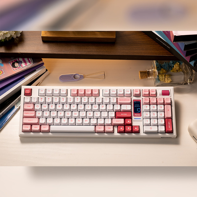 AKKO Prunus Lannesiana 5098B OEM Full Size Mechanical Keyboard 1800 1000Hz Programmable 8000mAh Fast-Charging 5.0 RGB Gaming