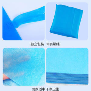 Bata médica desechable, funda de edredón, sábana, funda de almohada, juego de tres piezas de tela no tejida para hospitales, salones de belleza, enfermería - Product Image 1