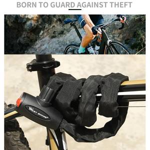 Candado antirrobo <span class=keywords><strong>para</strong></span> cadenas de <span class=keywords><strong>bicicleta</strong></span>, cerradura de seguridad con 2 llaves de acero de aleación <span class=keywords><strong>reforzada</strong></span>, <span class=keywords><strong>para</strong></span> ciclismo y motocicleta - Product Image 2