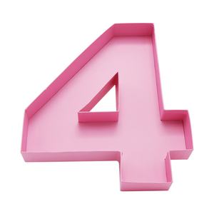 Plateau en carton en forme de plateau de charcuterie pour fête d'anniversaire de 4 ans, 12 pouces, à remplir avec des chiffres - Product Image 5