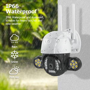 INQMEGA kamera IP PTZ HD 5MP/3MP, kamera keamanan WiFi tahan cuaca dengan penglihatan malam warna penuh luar ruangan